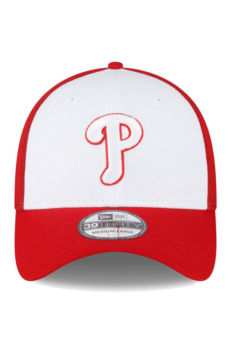New Era Men's New Era Red/White Philadelphia Phillies 2023 On-Field Batting Practice 39THIRTY Flex Hat, Alternate, color,