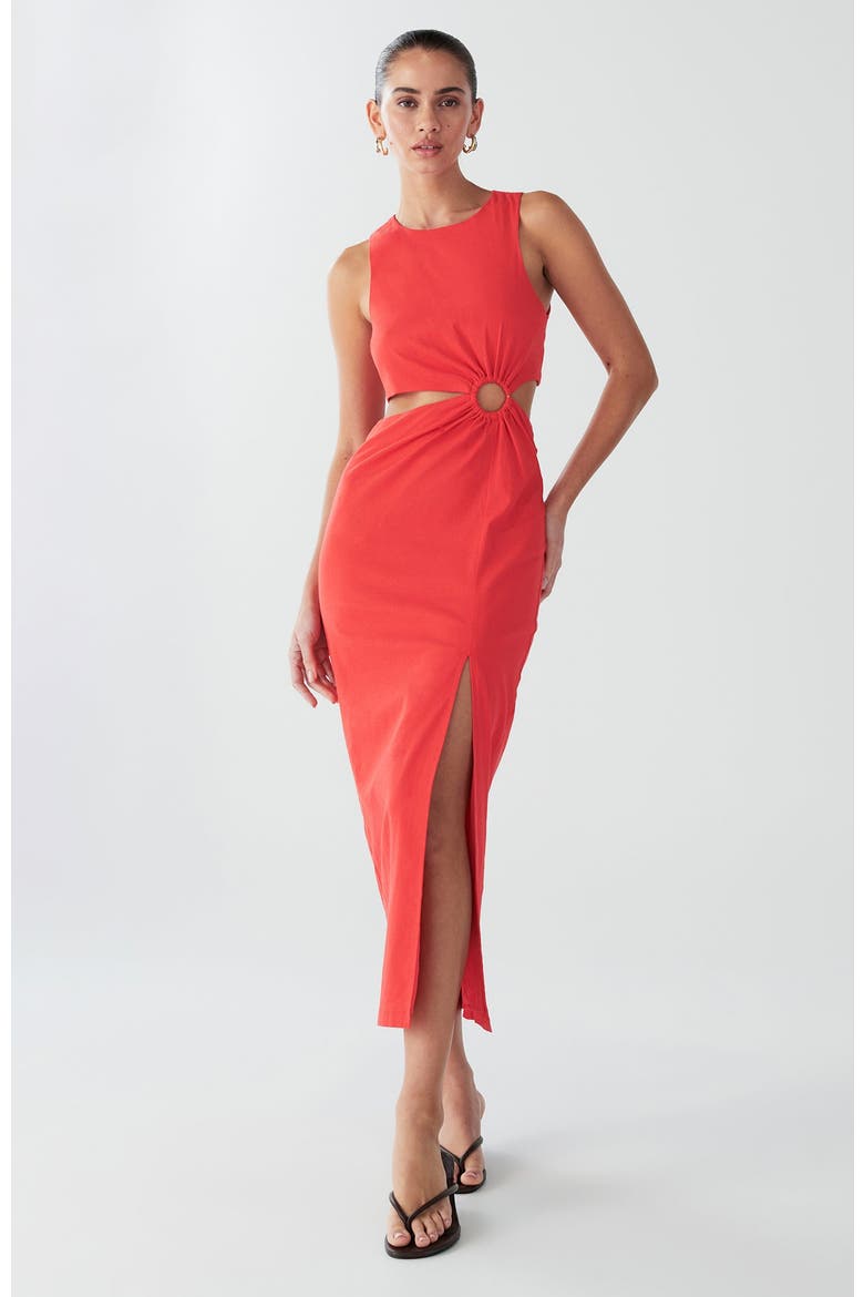 Marigot Dress, Main, color, Coral