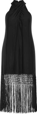 City Chic Calypso Fringe Maxi Dress