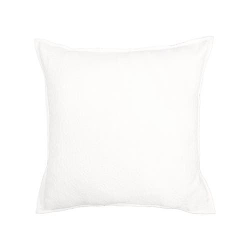 Elisabeth York 26" X 26" Chander Dove Cotton Euro Sham In White