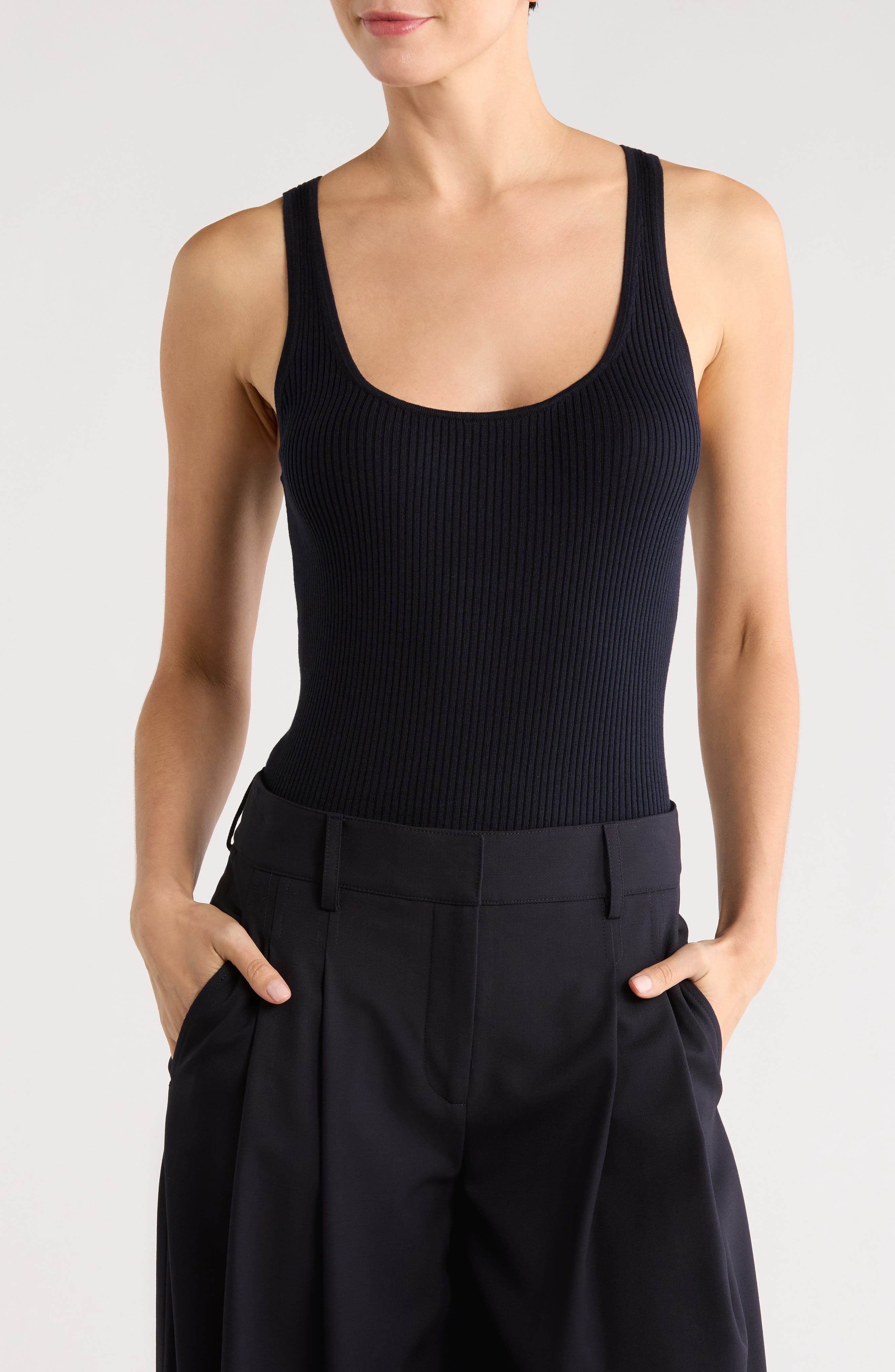 TWP Ribbed Wool Sweater Tank