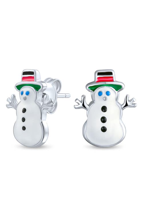 Bling Jewelry 3-pack Sterling Silver Christmas Earring Gift Set In Metallic