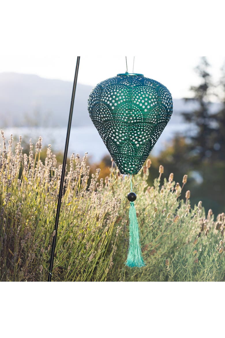 Soji Stella - Tassel Balloon - Solar Lantern, Alternate, color, Jade