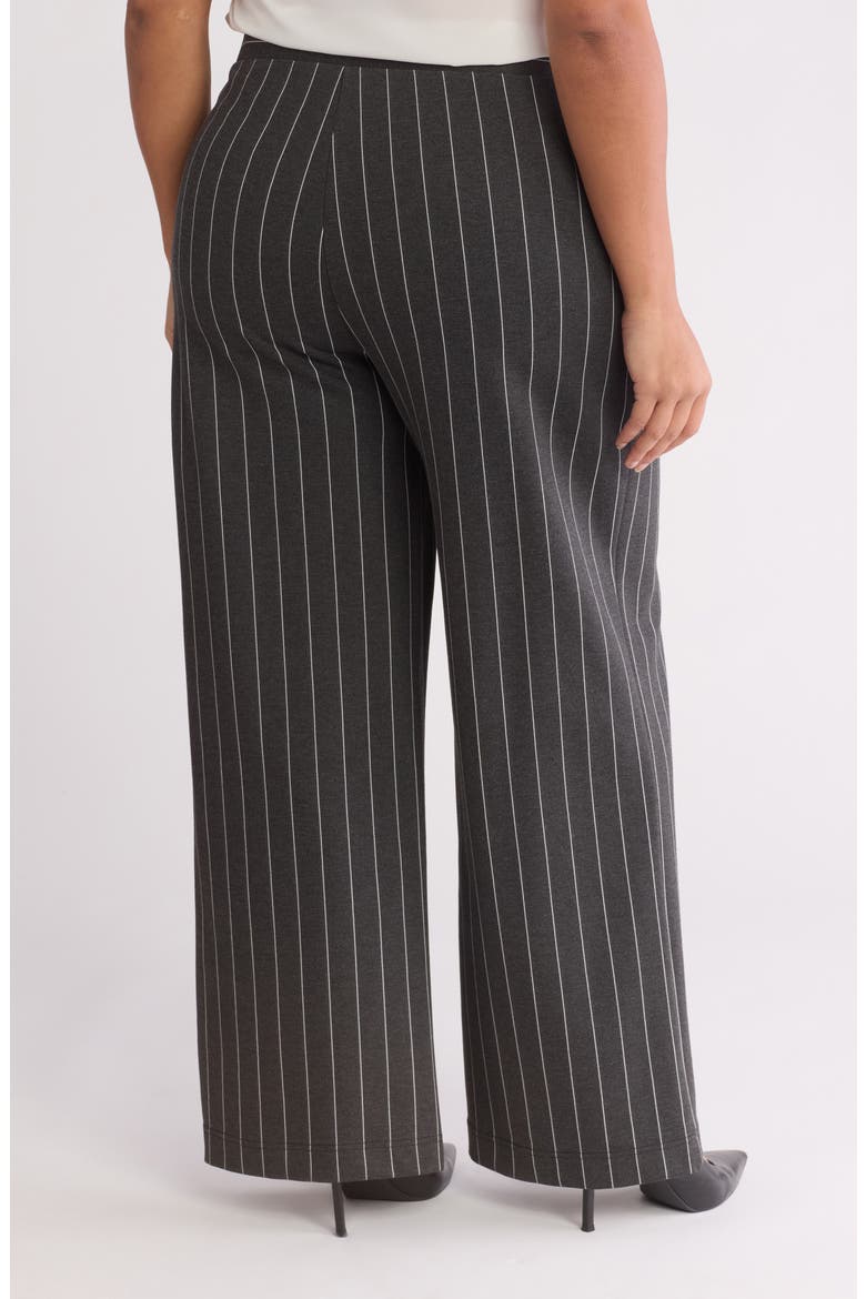 Juliette Pants, Alternate, color, CHARCOAL GREY/ WHITE PINSTRIPE