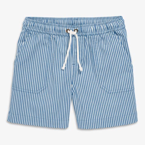 Kids Stretch Chino Short In Boardwalk Stripe (Toddler, Little Kid, & Big Kid)