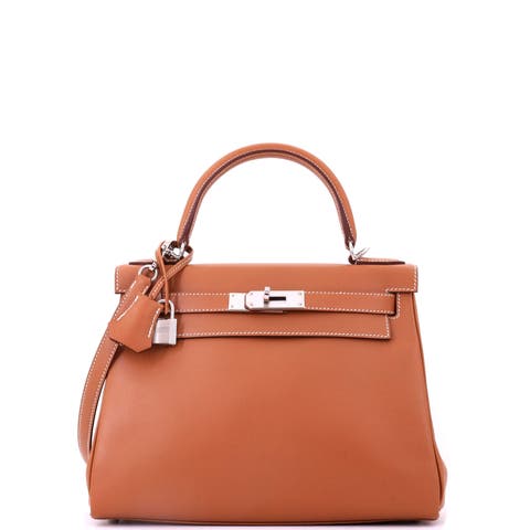 Kelly Handbag Brown Madame with Palladium Hardware 28