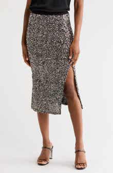 Tyla Sequin Midi Skirt