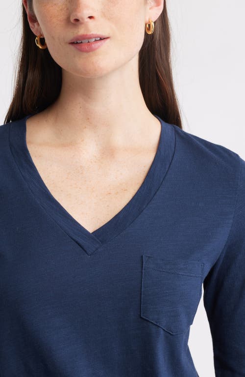 Caslonr Caslon(r) Long Sleeve V-neck T-shirt