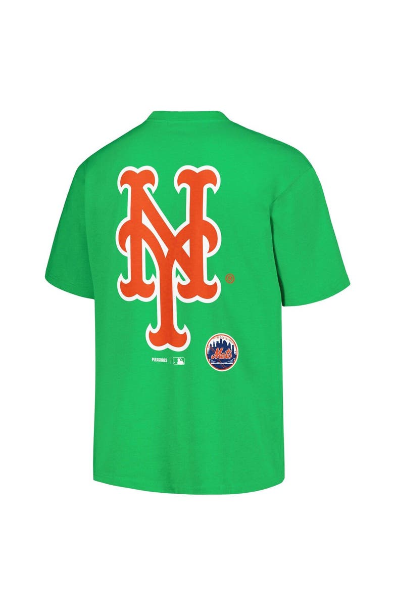 PLEASURES Men's PLEASURES  Green New York Mets Ballpark T-Shirt, Alternate, color, Green