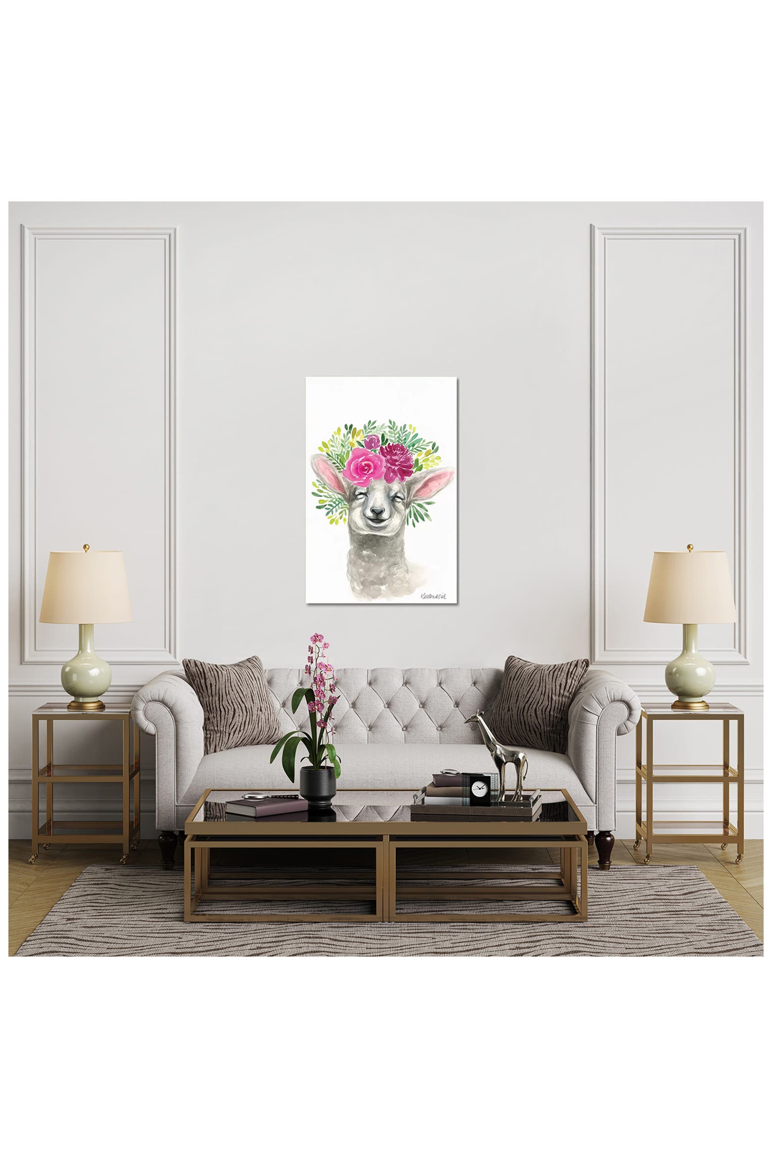 Paper Curtain Spring iCanvas Spring Lamb by Kirsten Dill Canvas Wall Art - 18