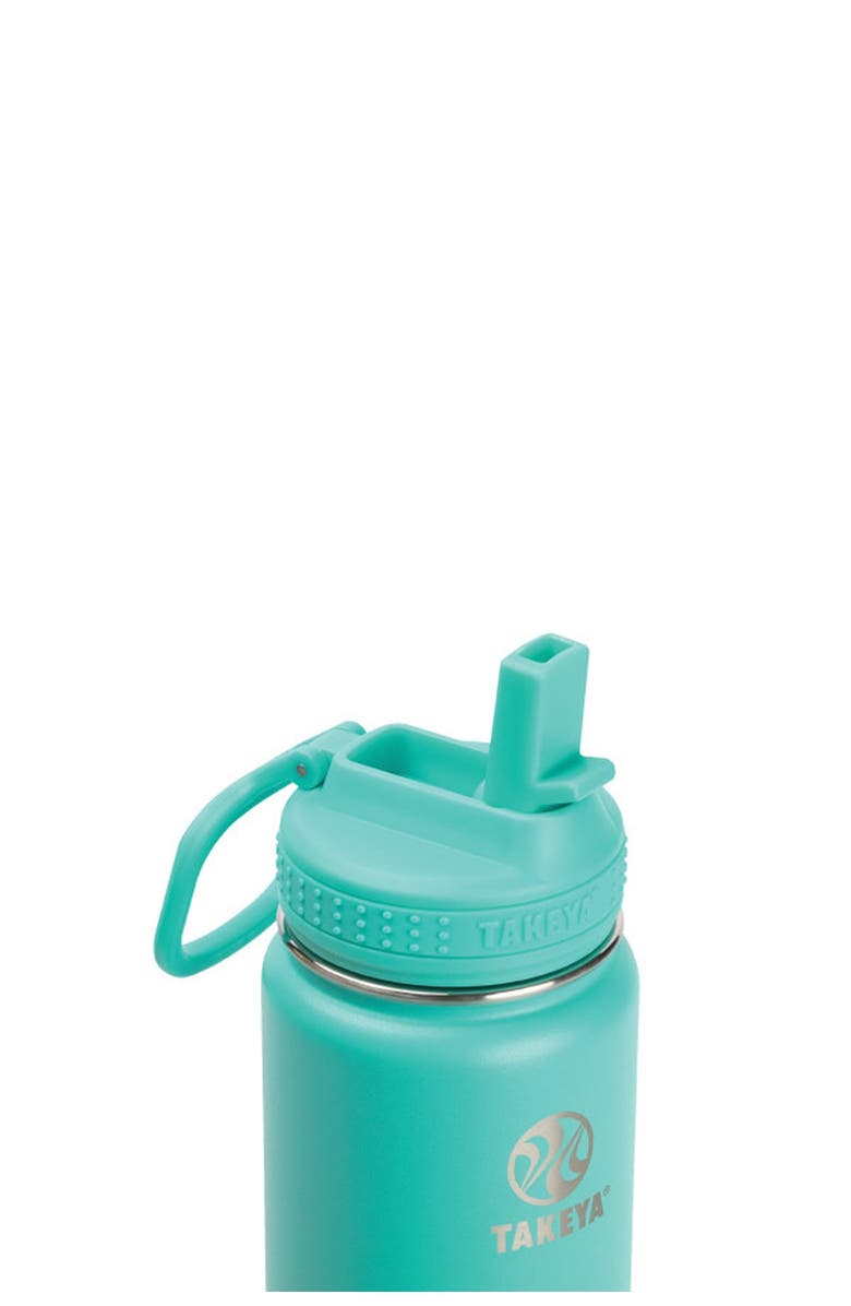 Takeya Teal Actives Insulated 24 oz. Straw Lid Stainless Steel Bottle ...