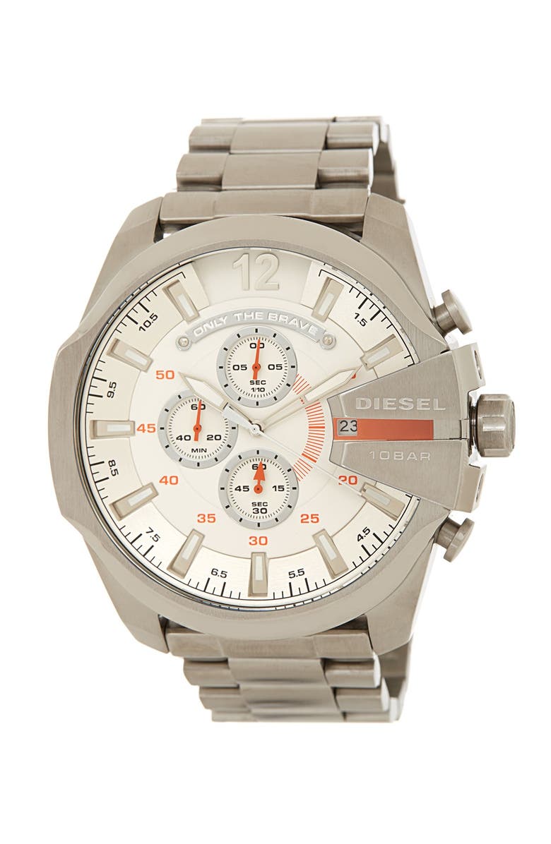 DIESEL<sup>®</sup> Men's Mega Chief Chronograph Bracelet Watch, 51mm, Main, color, 