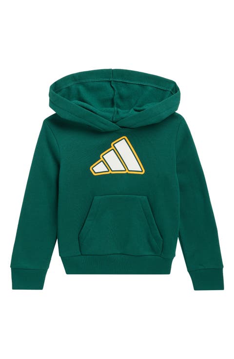 Kids' 2 Color Logo Fleece Hoodie