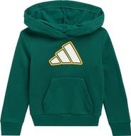 adidas Kids' 2 Color Logo Fleece Hoodie
