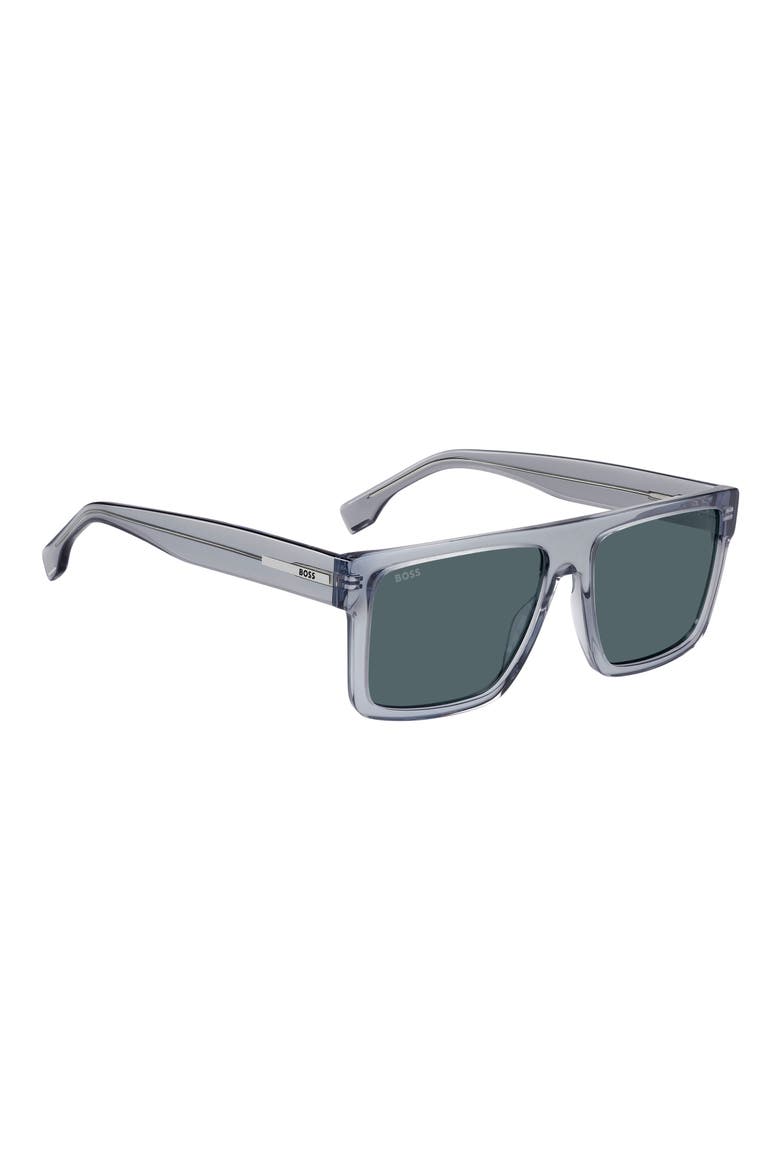 58mm Sunglasses, Alternate, color, BLUE/ GREY
