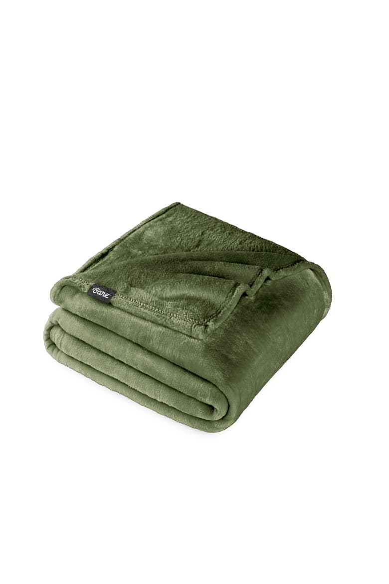 Microplush Fleece Throw Blanket, Main, color, Cypress