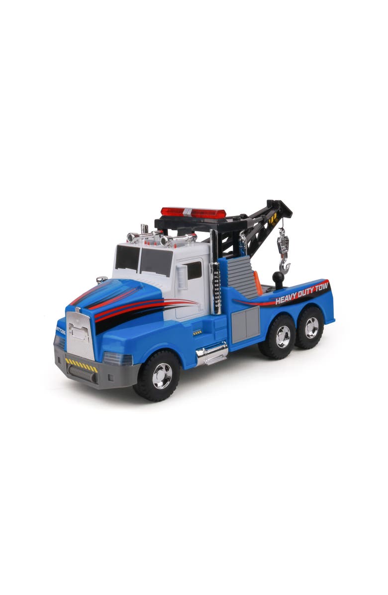Mighty Fleet Motorized Tow Truck Toy, Alternate, color, Multicolored