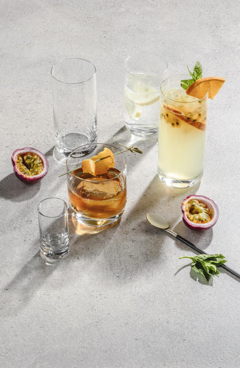 Fortessa Schott Zwiesel Convention Set of 6 Long Glasses, Alternate, color, Clear