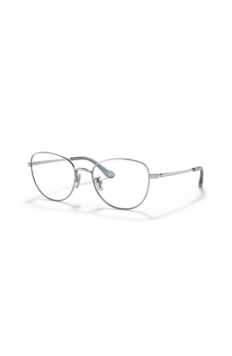 COACH 51mm Cat Eye optical glasses, Main, color, Silver