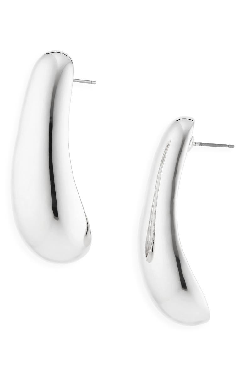 Tasha Teardrop Earrings, Main, color, Silver