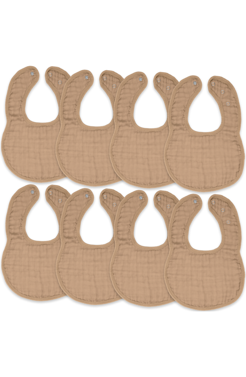 Muslin Bibs - Pack of 8
