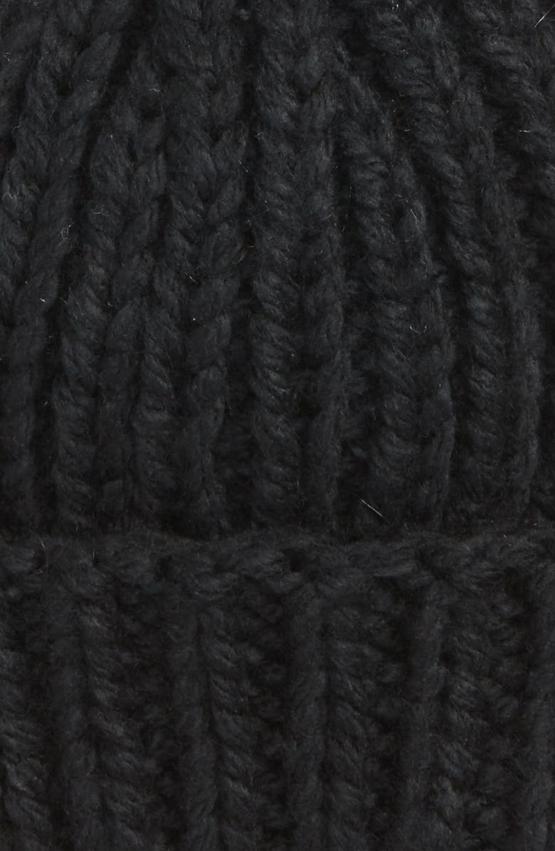 Free People Happy Trails Faux Fur Pom Beanie, Alternate, color, 