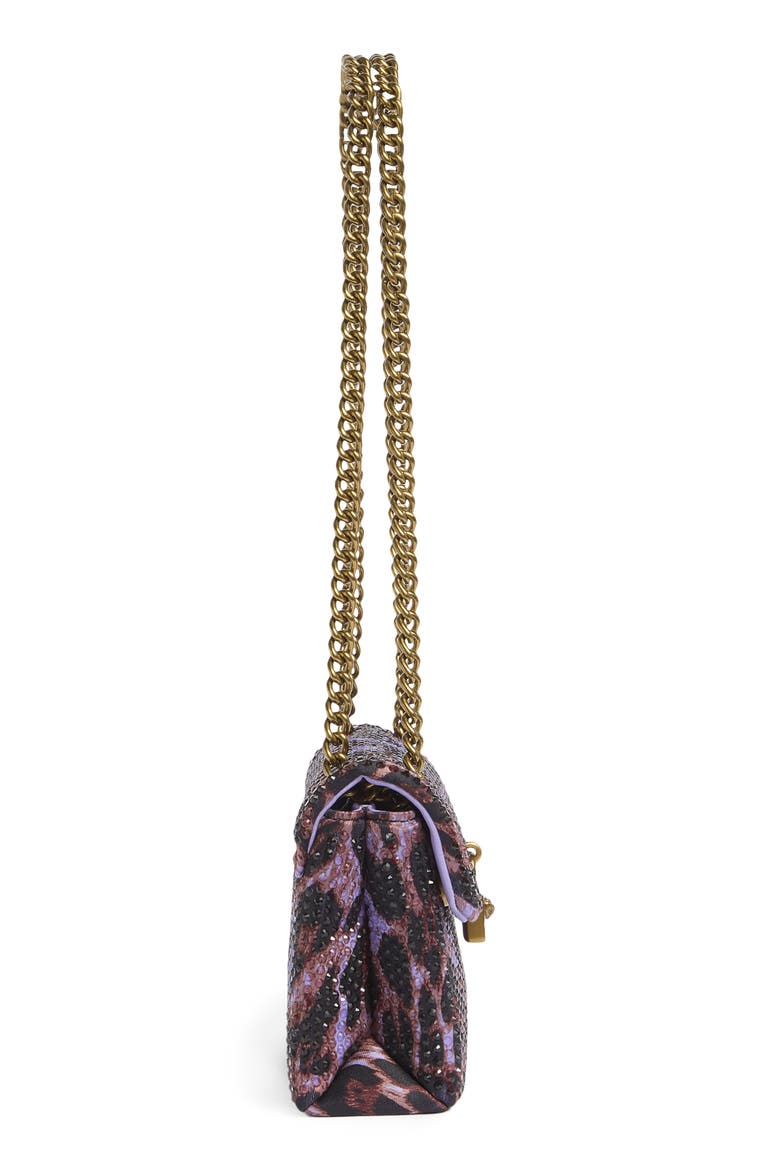Mini Brixton Crystal Satin Crossbody Bag, Alternate, color, LIGHT/ PASTEL PURPLE