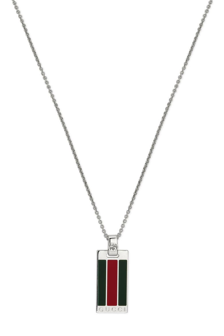Web Pendant Necklace, Alternate, color, SILVER