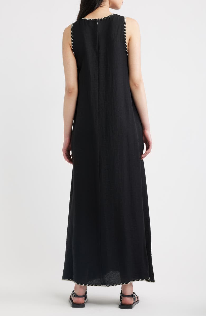 A.REN Clio Sleeveless Maxi Dress, Alternate, color, Black