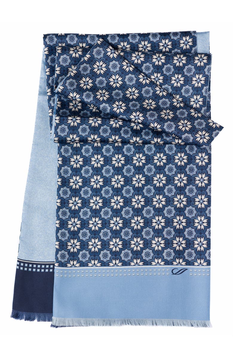 Elizabetta Appia - Silk Scarf for Men, Main, color, Blue