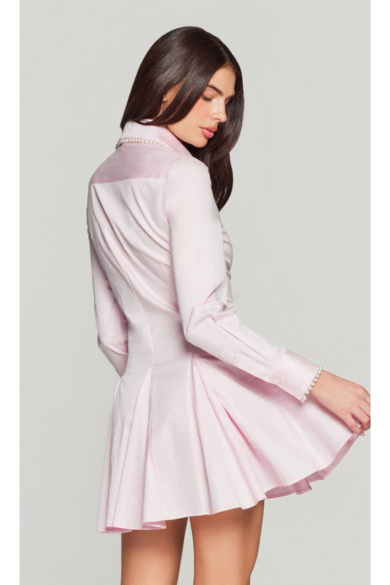 Maple Pearl Poplin Dress, Alternate, color, Soft Rose/Pearl
