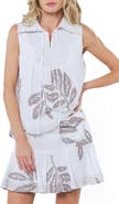 CIEBON Minah Leaf Embroidery Sleeveless Top