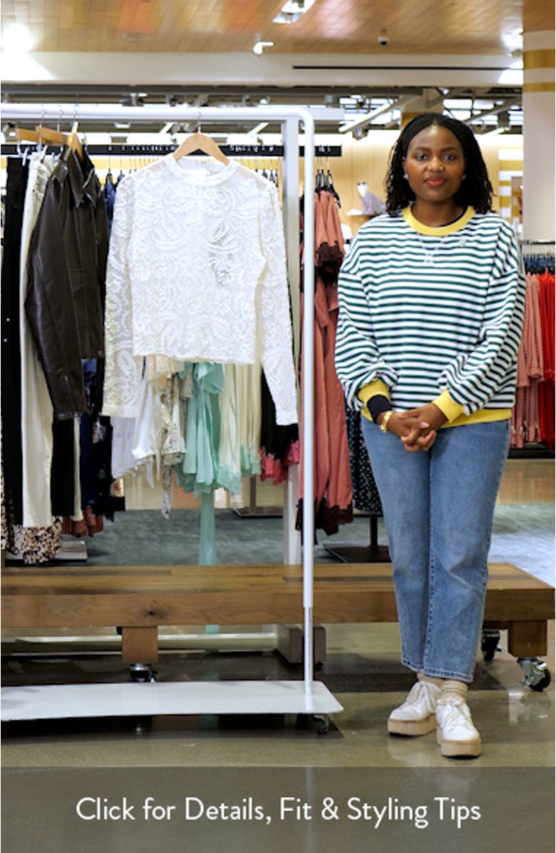 Embroidered Lace Sweater, sales video thumbnail