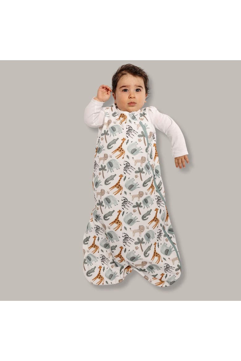 Organic Sleep Sack with Added Insert for All Seasons, Alternate, color, Safari Animals
