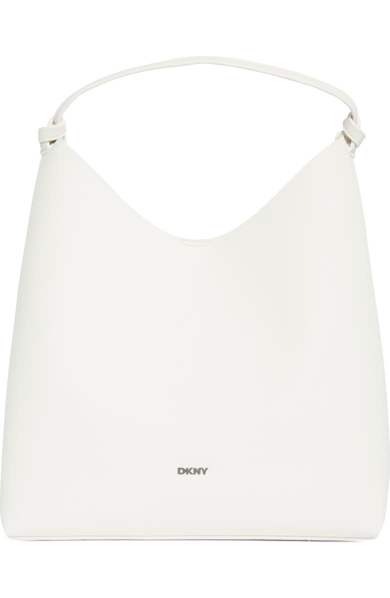 DKNY Paula Hobo Bag with Pouch, Main, color, Marshmallow