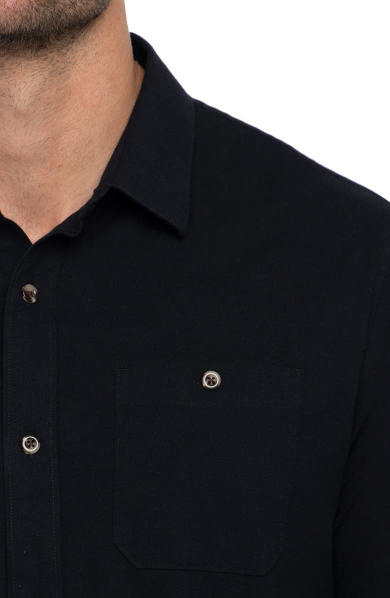 Cloud Flannel Button-Up Shirt