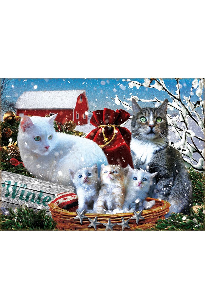 Winter Kitties 300 piece Jigsaw Puzzle for Adults, Alternate, color, Multicolor