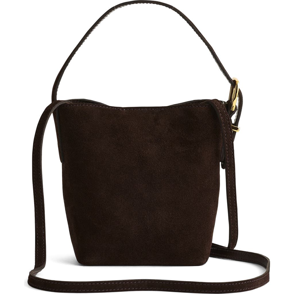 Madewell Essentials Micro Bucket Bag In Brown