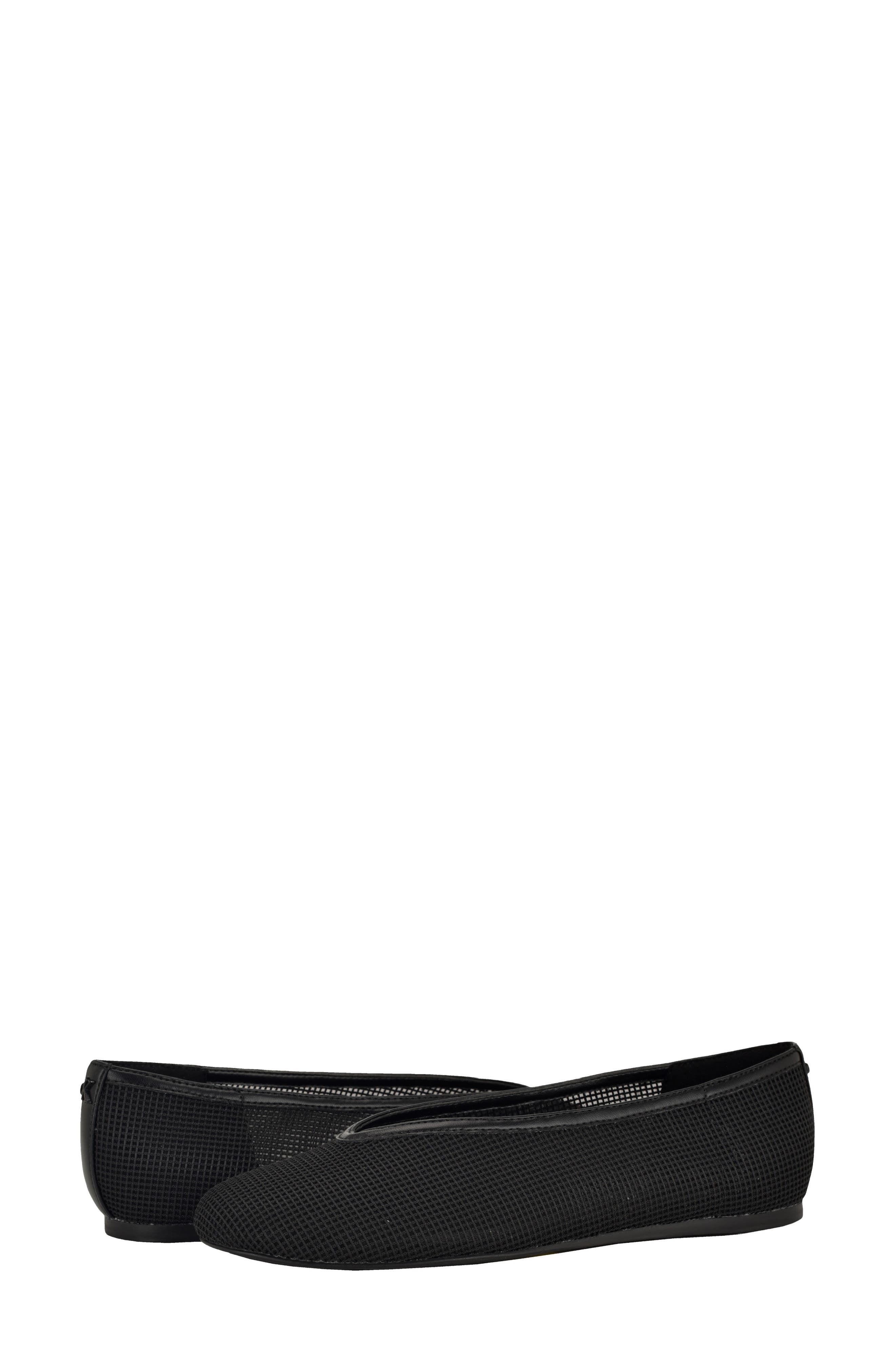Calvin Klein Zinya Flat, Alternate, color, Black Mesh