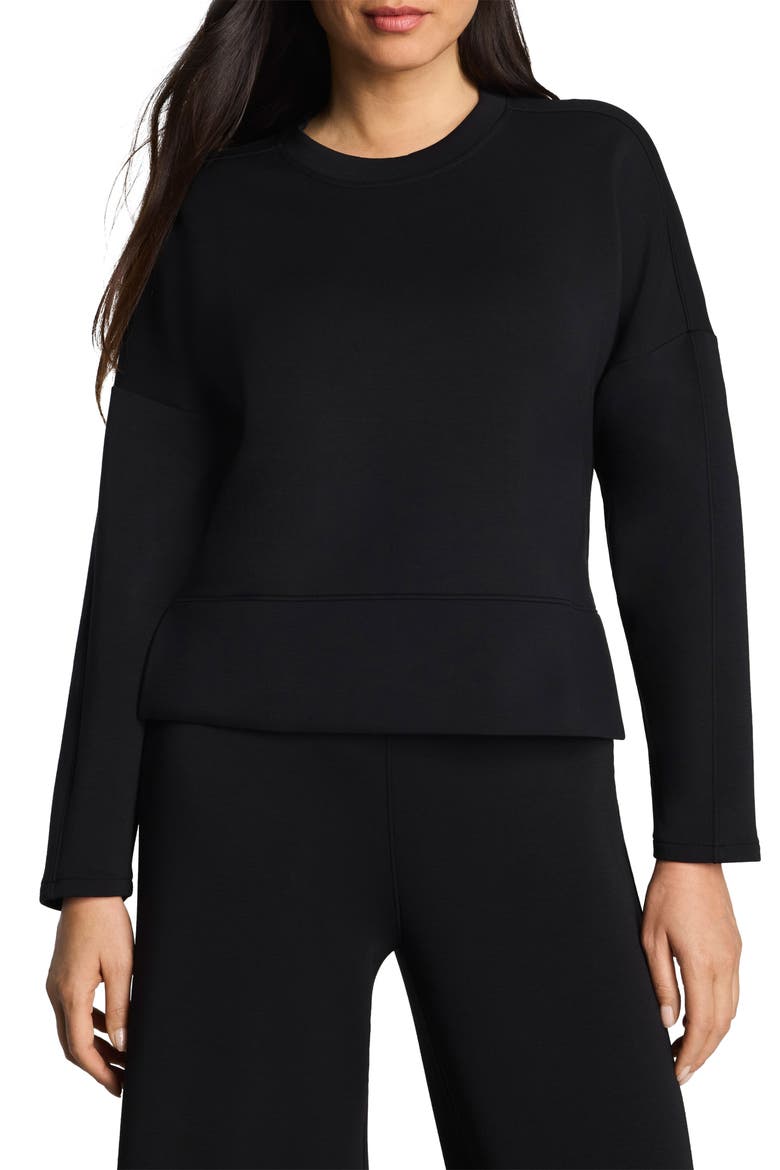 Air Essentials Tunic Sweatshirt, Main, color, VERY BLACK