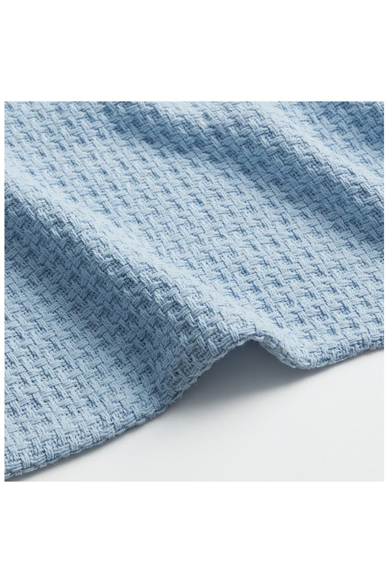 Bahama Coast Cotton Blanket, Alternate, color, COASTAL BLUE