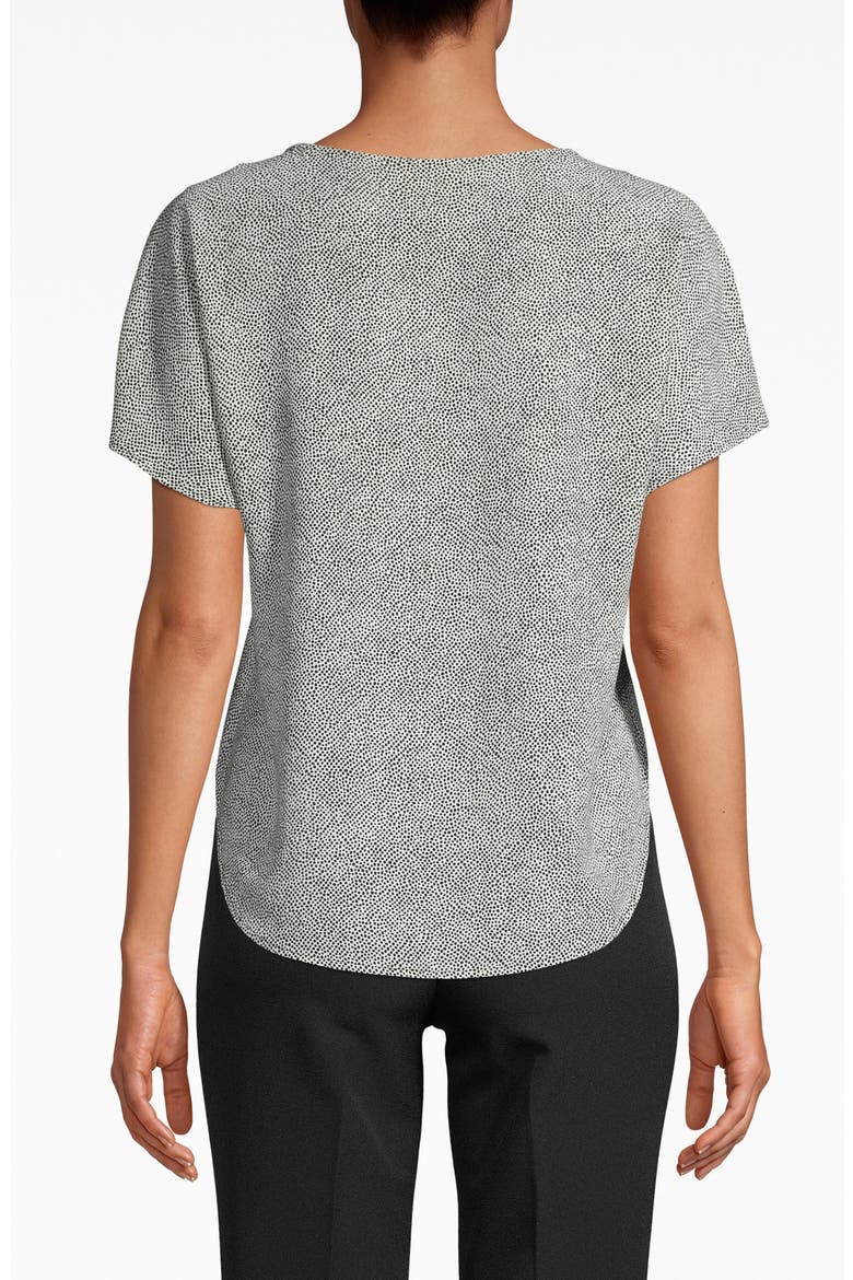 Microdot Short Sleeve Top, Alternate, color, ANNE WHITE/ ANNE BLACK