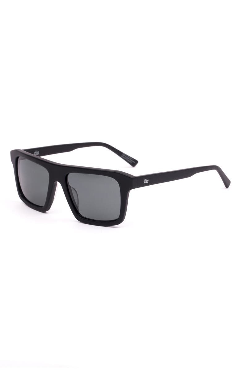 Sito Shades GT 59mm Polarized Square Sunglasses, Alternate, color, Black