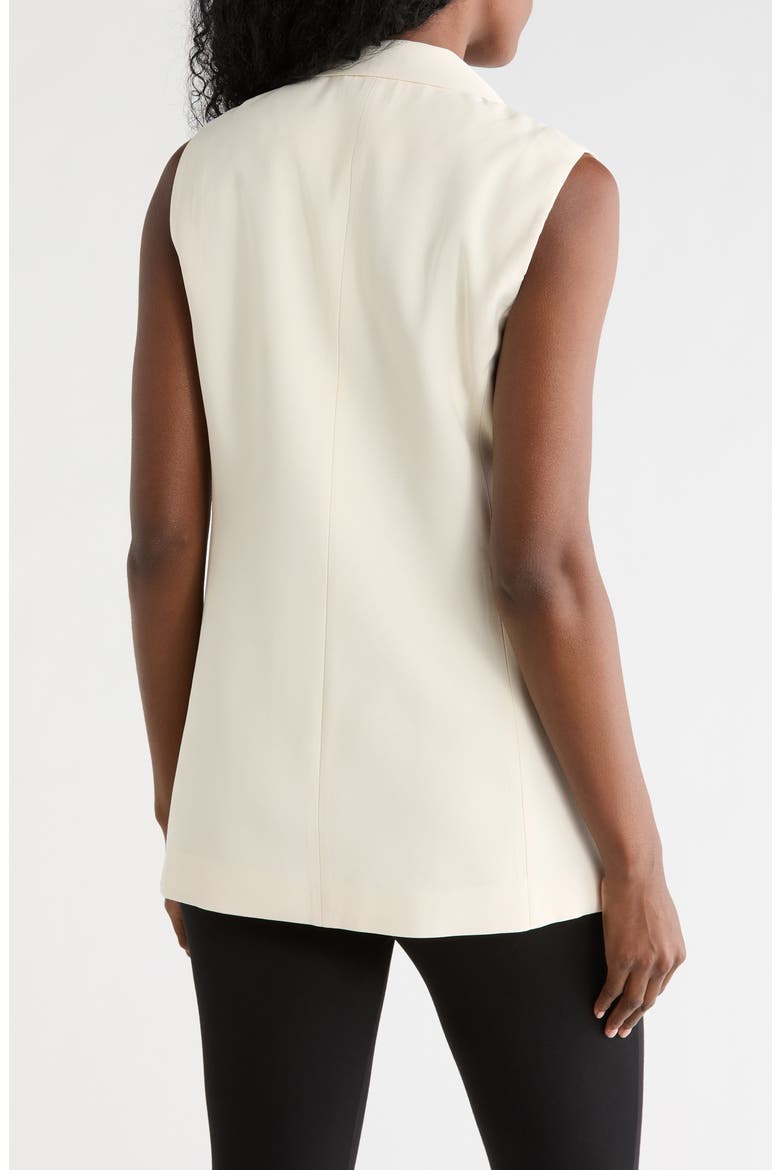 Notch Lapel Longline Vest, Alternate, color, TOASTED BEIGE