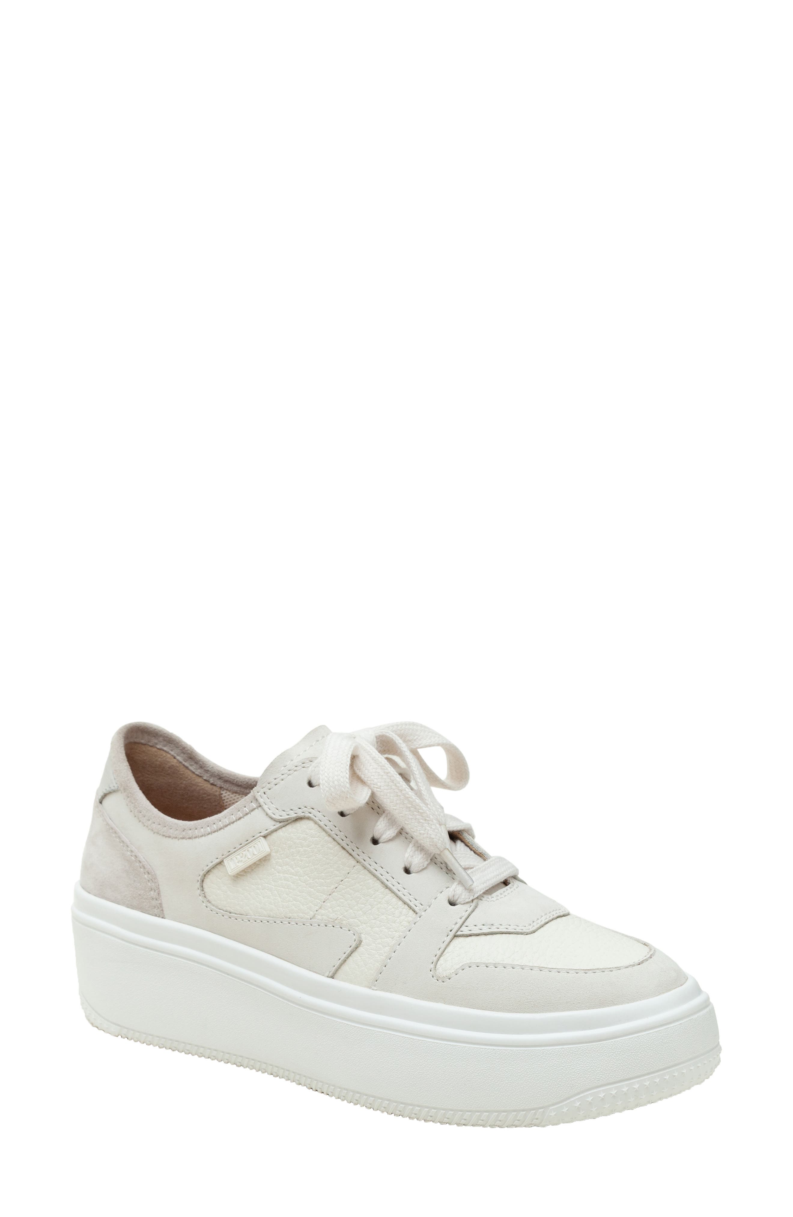 Linea Paolo Gains Platform Sneaker, Main, color, Snow