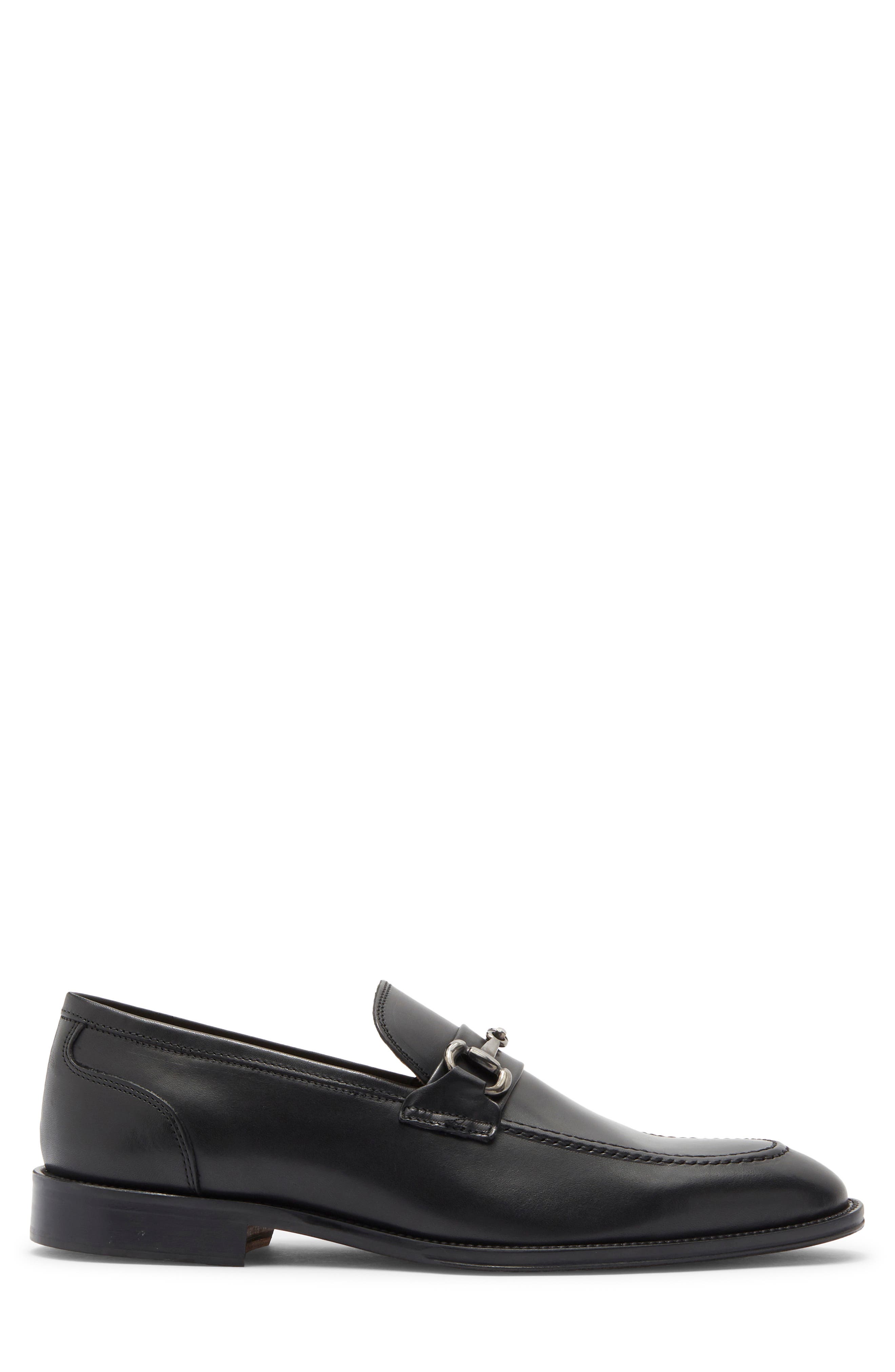 Nordstrom Italian Collection Manarola Bit Loafer, Alternate, color, Black Leather
