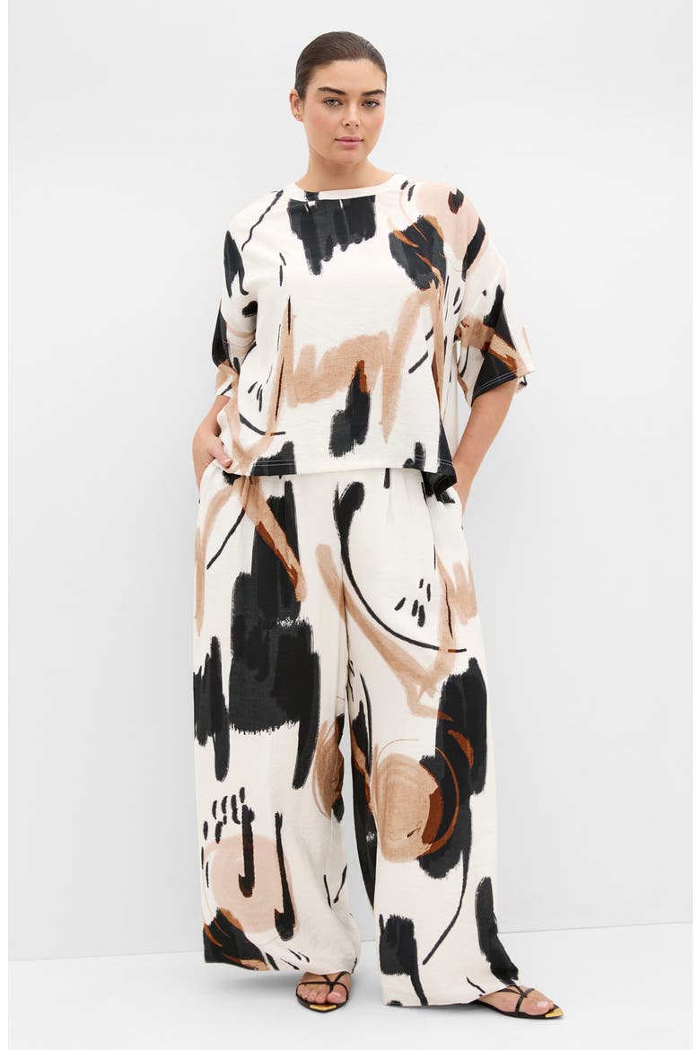 Alexi Exhibit Print Woven Shirt, Alternate, color, EXHIBIT