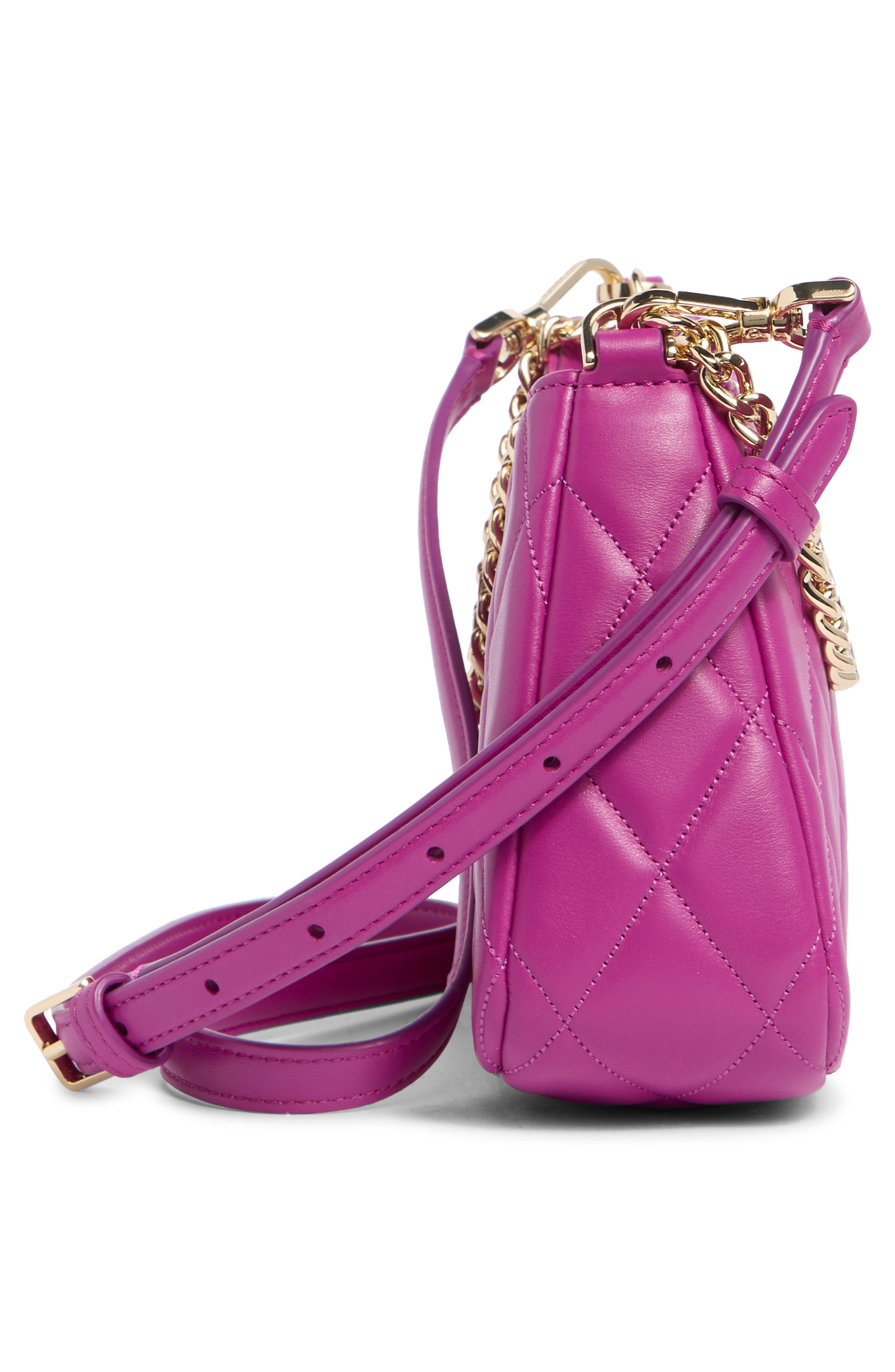 carey small convertible crossbody bag, Alternate, color, BAJA ROSE