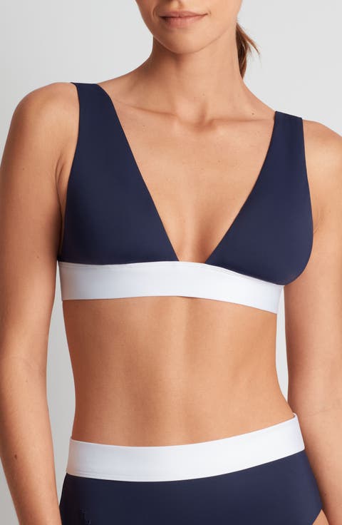 Banded Modern V-Neck Bikini Top