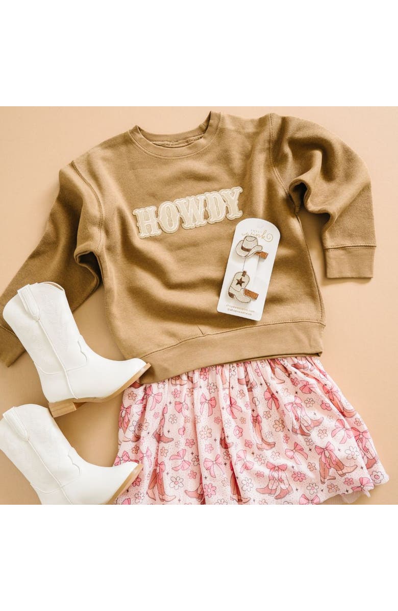 Sweet Wink Cowgirl Cutie Clip Set, Alternate, color, Brown Multicolor